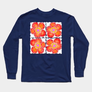 Orange Petals Long Sleeve T-Shirt